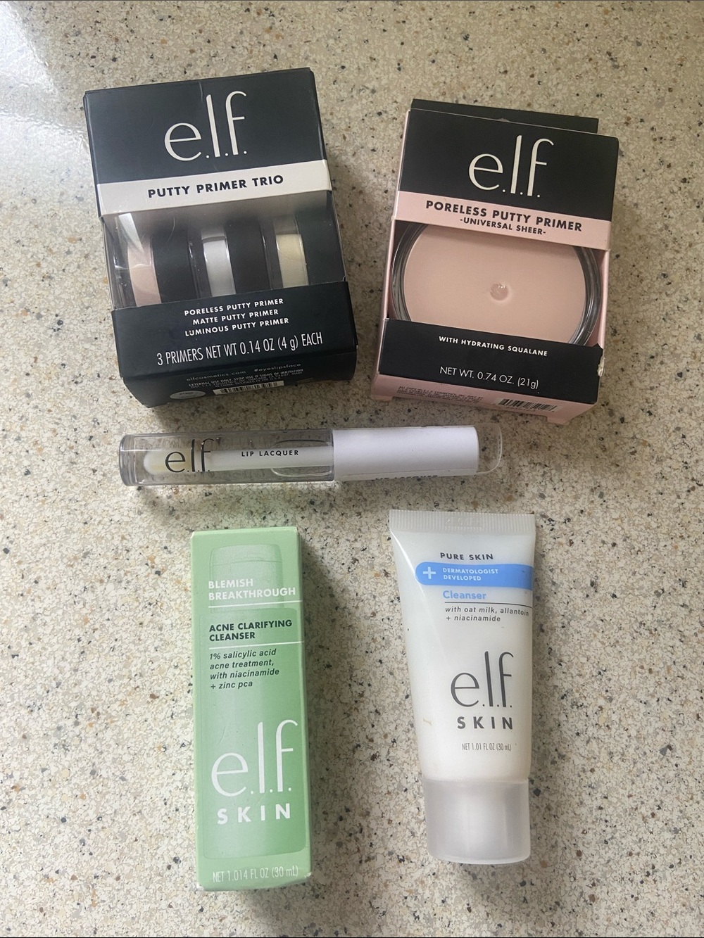Skin & Makeup Essentials Set - Nude/Pink, Clear